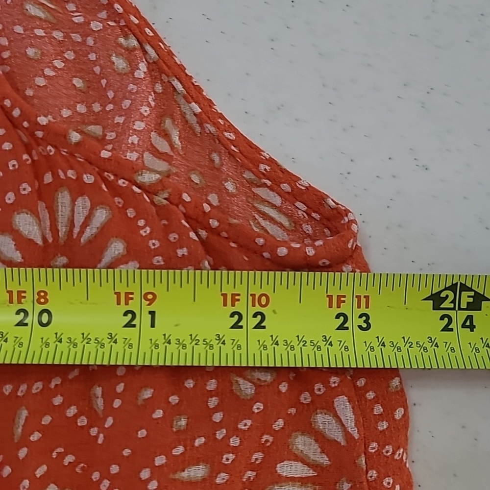 Lucky Brand Sleeveless Blouse with Abstract Polka-dot Print size XL - Picture 6 of 7